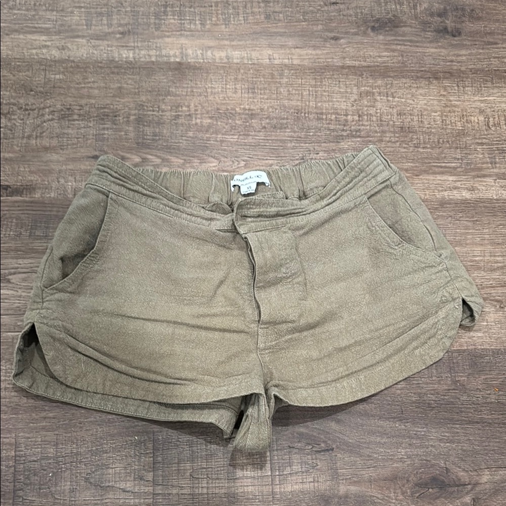 Linen blend shorts